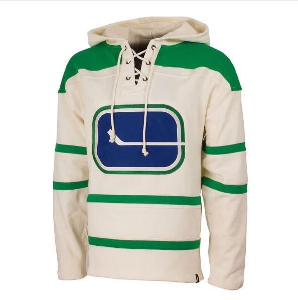 Reebok Vancouver Canucks CCM Pullover Hoodie - Natural