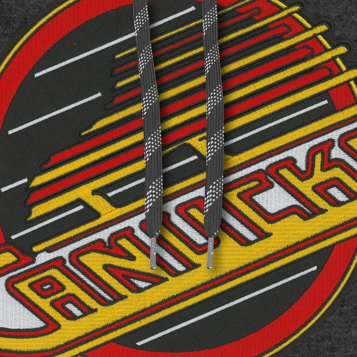 Vancouver Canucks NHL Bulletin Men's Charcoal Express Twill Logo Hoodie
