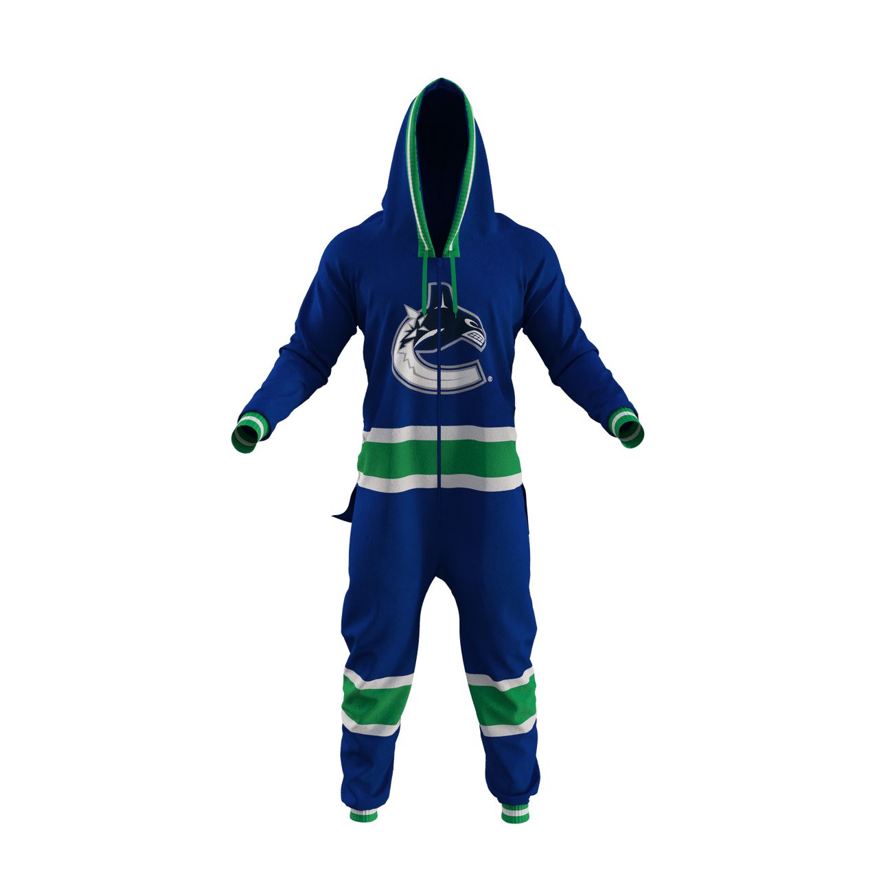 Vancouver Canucks NHL Hockey Sockey Men's Royal Blue Team Uniform Onesie