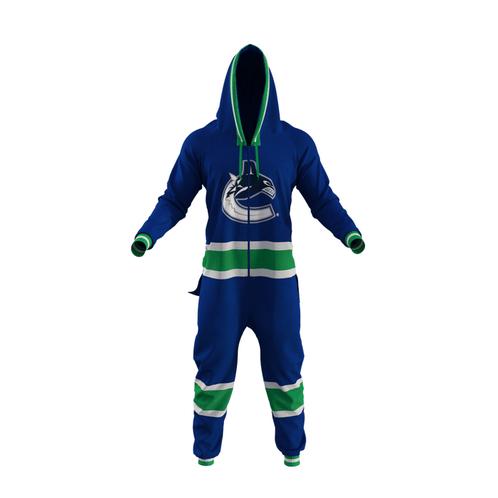 Vancouver Canucks NHL Hockey Sockey Men's Royal Blue Team Uniform Onesie