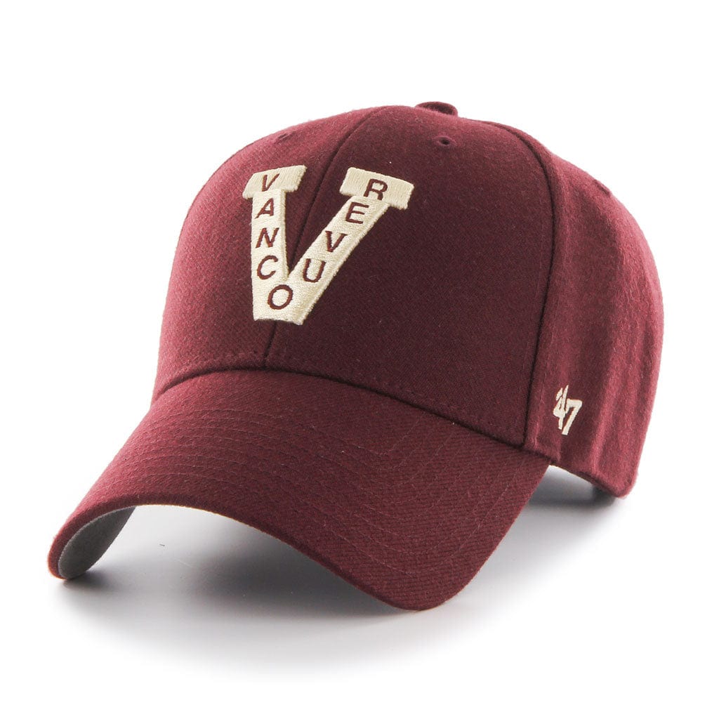 Vancouver Millionaires NHL 47 Brand Men's Maroon MVP Adjustable Hat