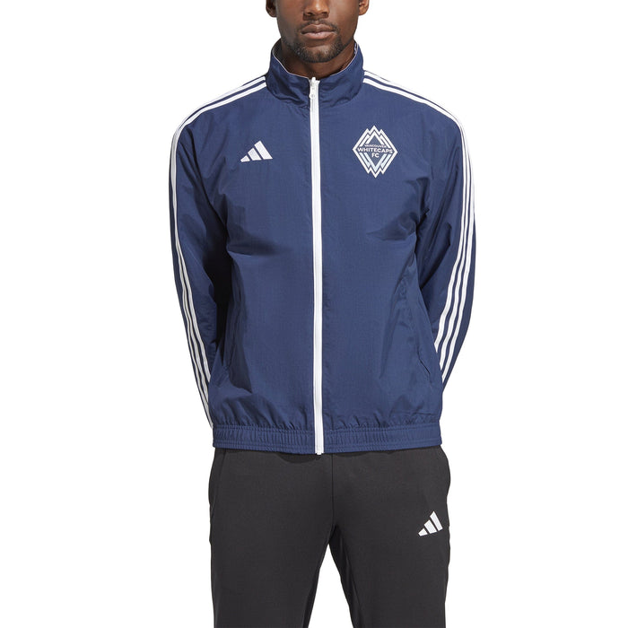 Vancouver Whitecaps FC MLS Adidas Men's Navy Anthem Reversible Jacket