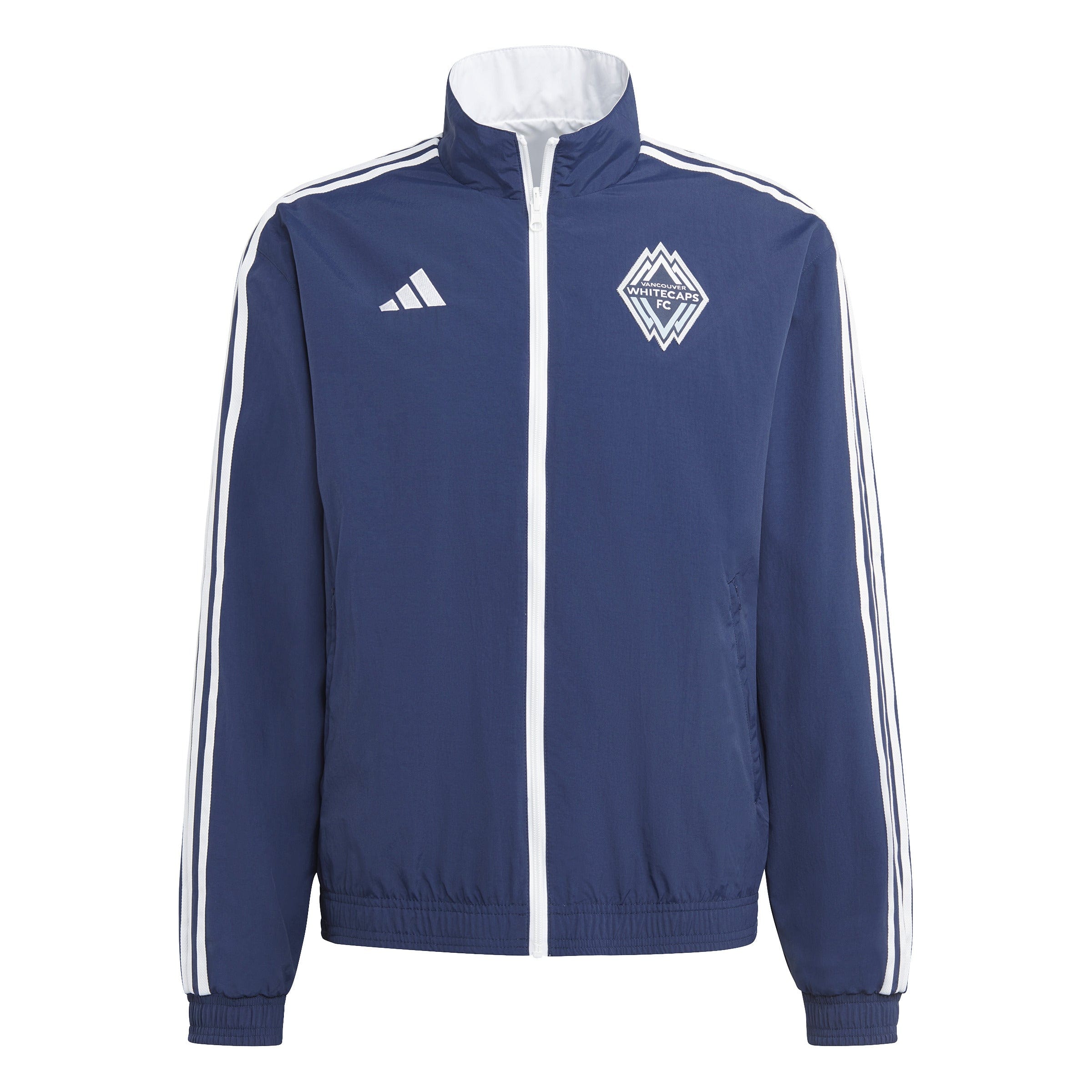 Vancouver Whitecaps FC MLS Adidas Men's Navy Anthem Reversible Jacket