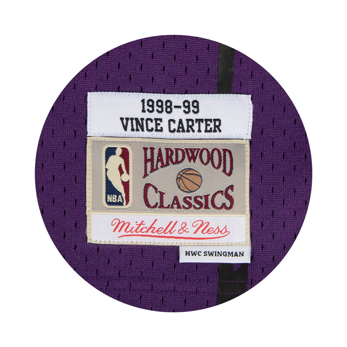 Vince Carter Toronto Raptors NBA Mitchell & Ness Men's Purple 1998-99 Hardwood Classics Swingman Jersey
