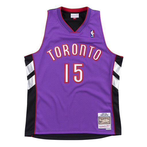 Champion, Shirts, Champion Vince Carter Toronto Raptors 5 Silver Purple  Alternate Jersey 4 M