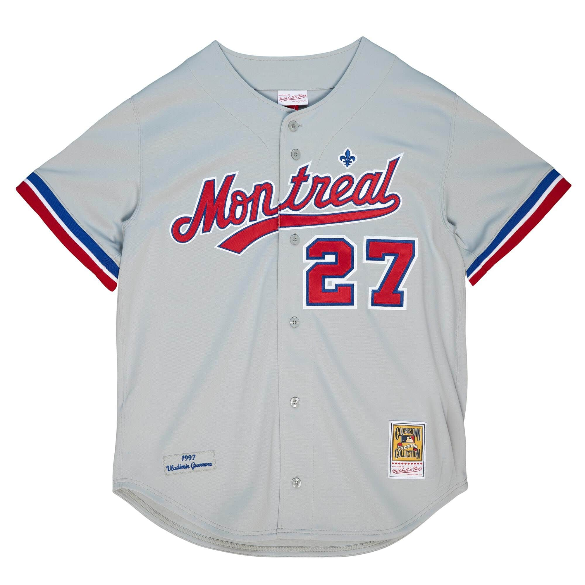 Vladimir Guerrero Montreal Expos MLB Mitchell & Ness Men's Grey 1997 Authentic Jersey