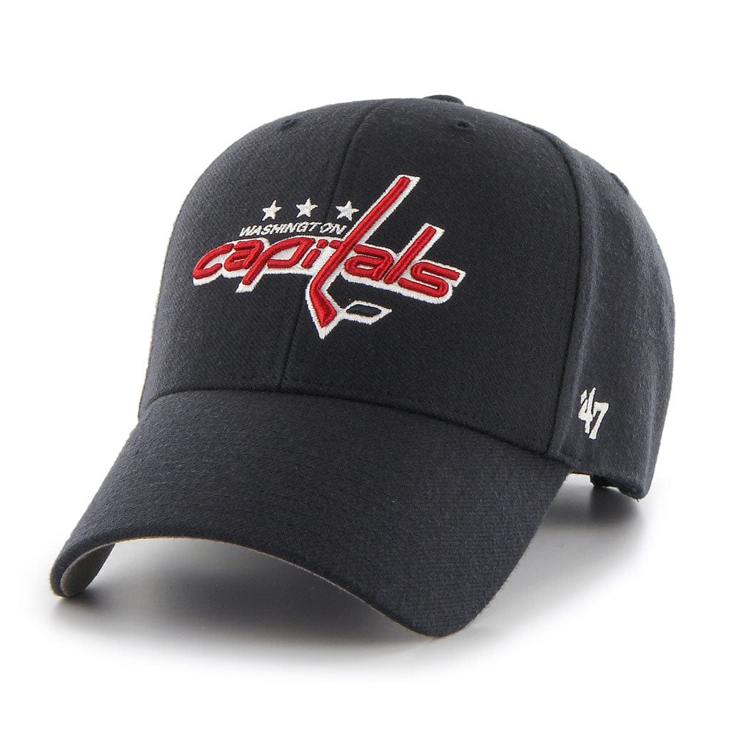 Washington Capitals NHL 47 Brand Men's Black MVP Adjustable Hat