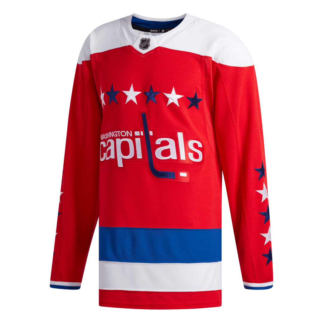 Washington Capitals Adidas Alternate Authentic Custom Jersey - Red