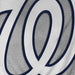 Washington Nationals MLB Bulletin Men's Athletic Grey Express Twill Logo Hoodie