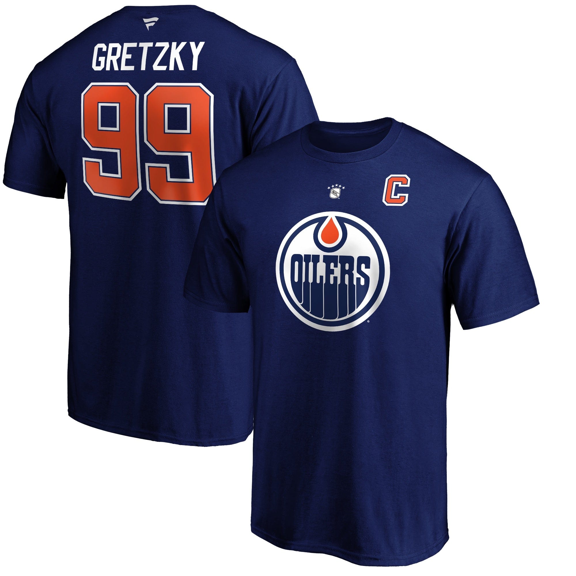 Wayne Gretzky Edmonton Oilers NHL Fanatics Branded Men's Navy Alumni Authentic T-Shirt