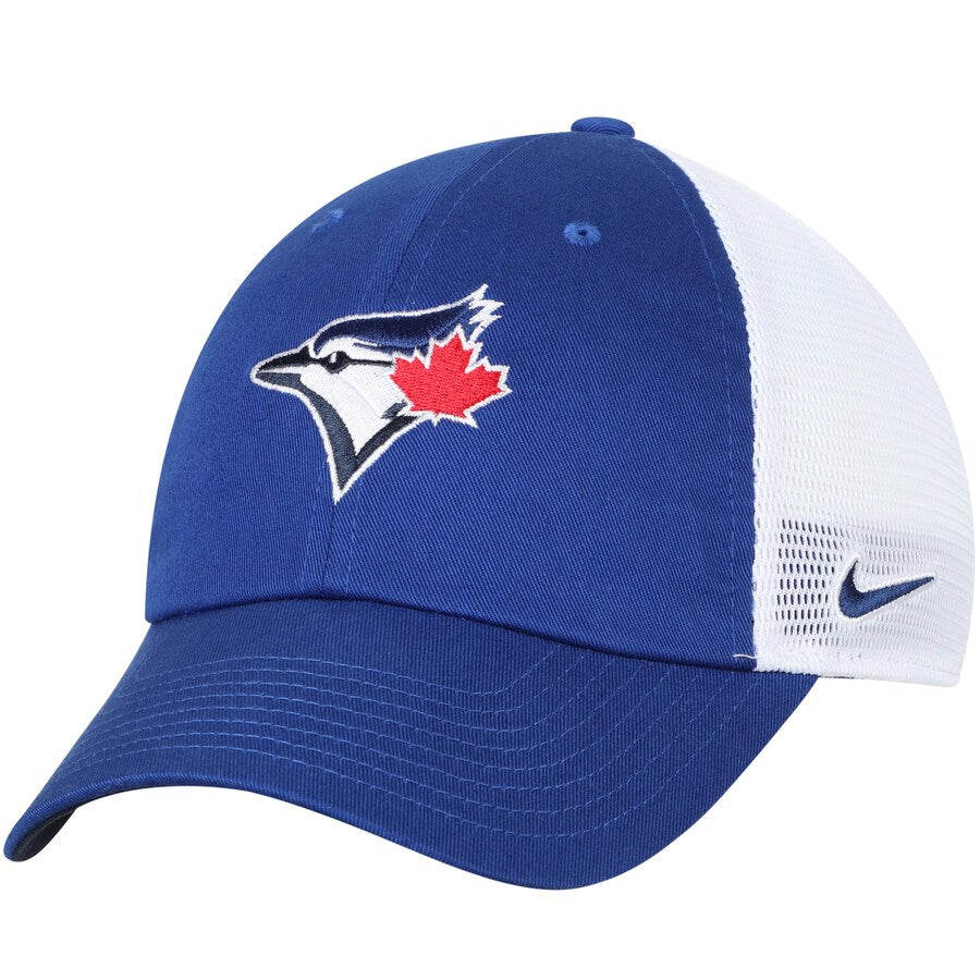 Toronto Blue Jays MLB Nike Casquette réglable bleu royal Heritage 86 Trucker pour hommes