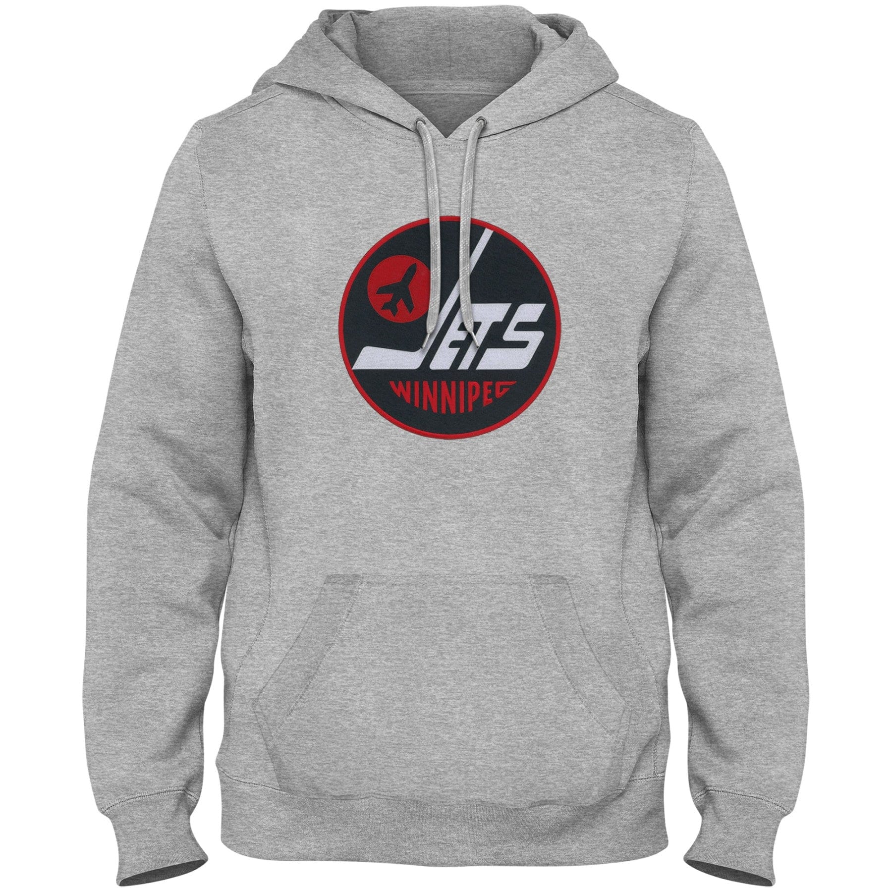 Winnipeg Jets NHL Bulletin Men's Athletic Grey Express Twill Logo Hoodie