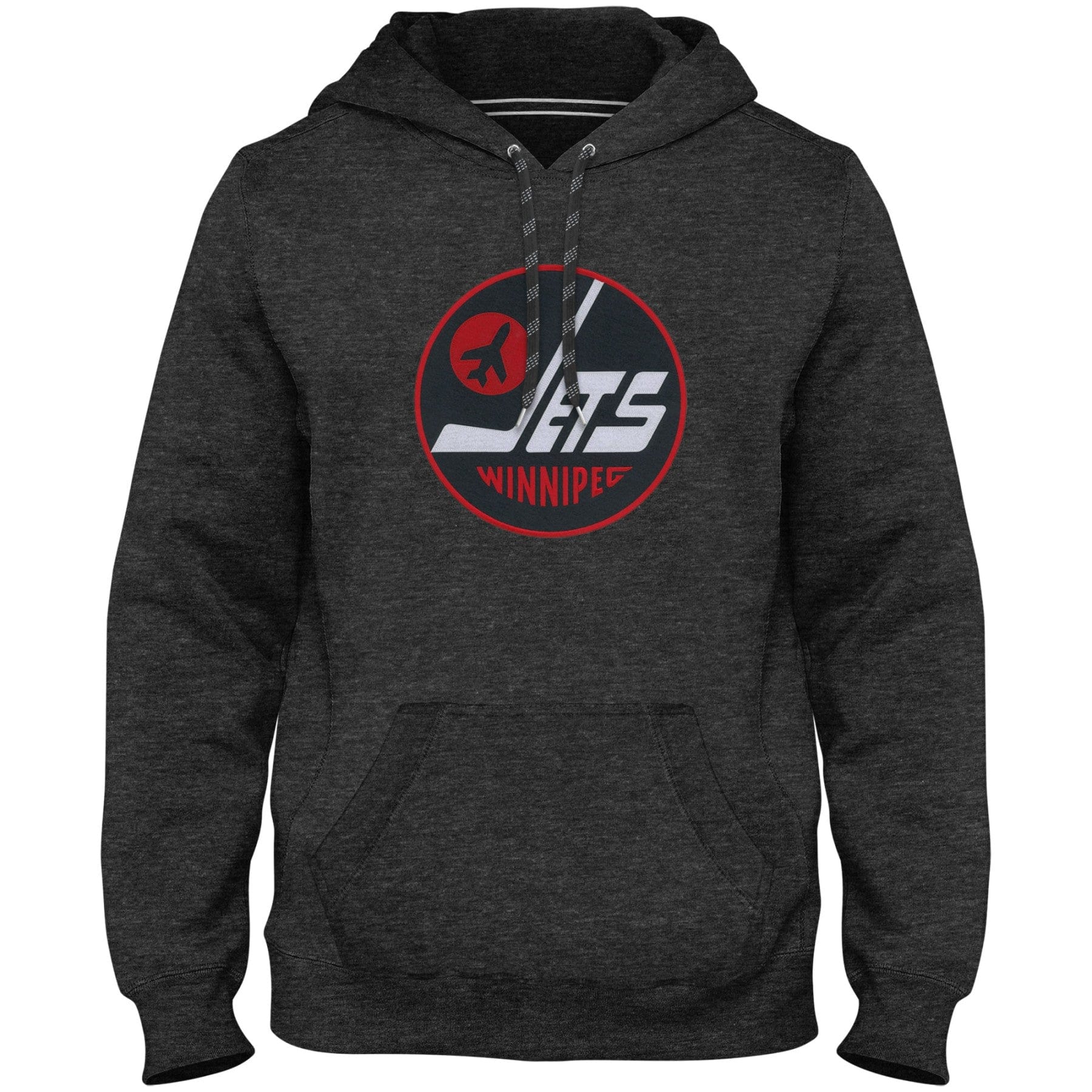 Winnipeg Jets NHL Bulletin Men's Charcoal Express Twill Logo Hoodie