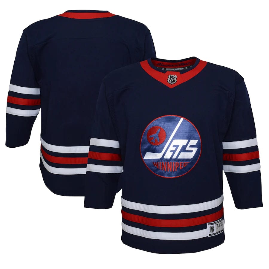 Winnipeg Jets NHL Outerstuff Youth Navy Alternate Premier Jersey