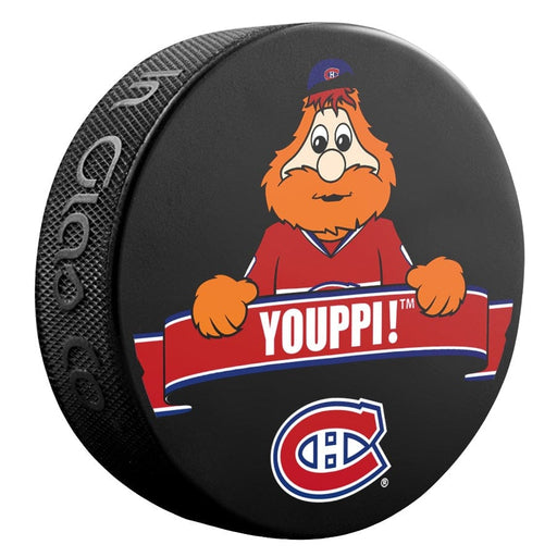 Youppi Montreal Canadiens NHL Inglasco Basic Souvenir Hockey Puck