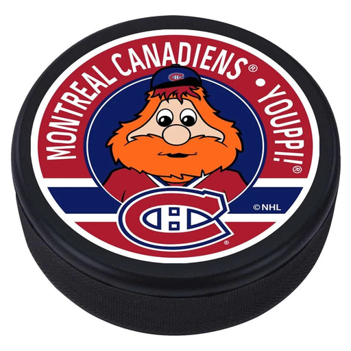 Youppi Montreal Canadiens NHL Mascot Textured Hockey Puck