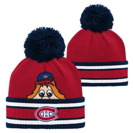 Youppi  Montreal Canadiens NHL Outerstuff Infant Red Cuff Pom Knit Hat